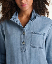 Piñon Soft Denim Popover Dress