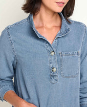 Piñon Soft Denim Popover Dress
