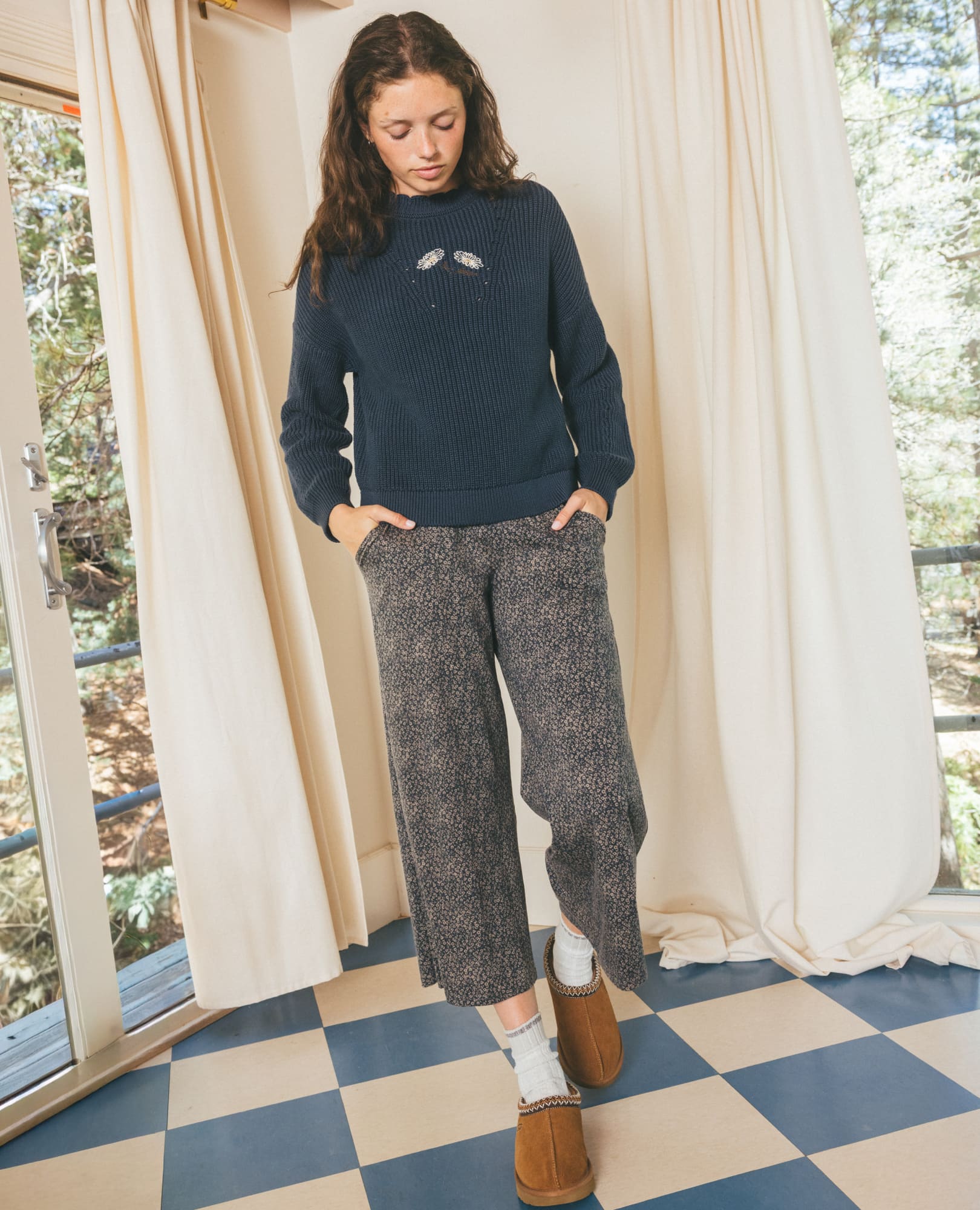Bianca Pattern Crew Sweater