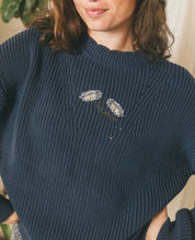 Bianca Pattern Crew Sweater