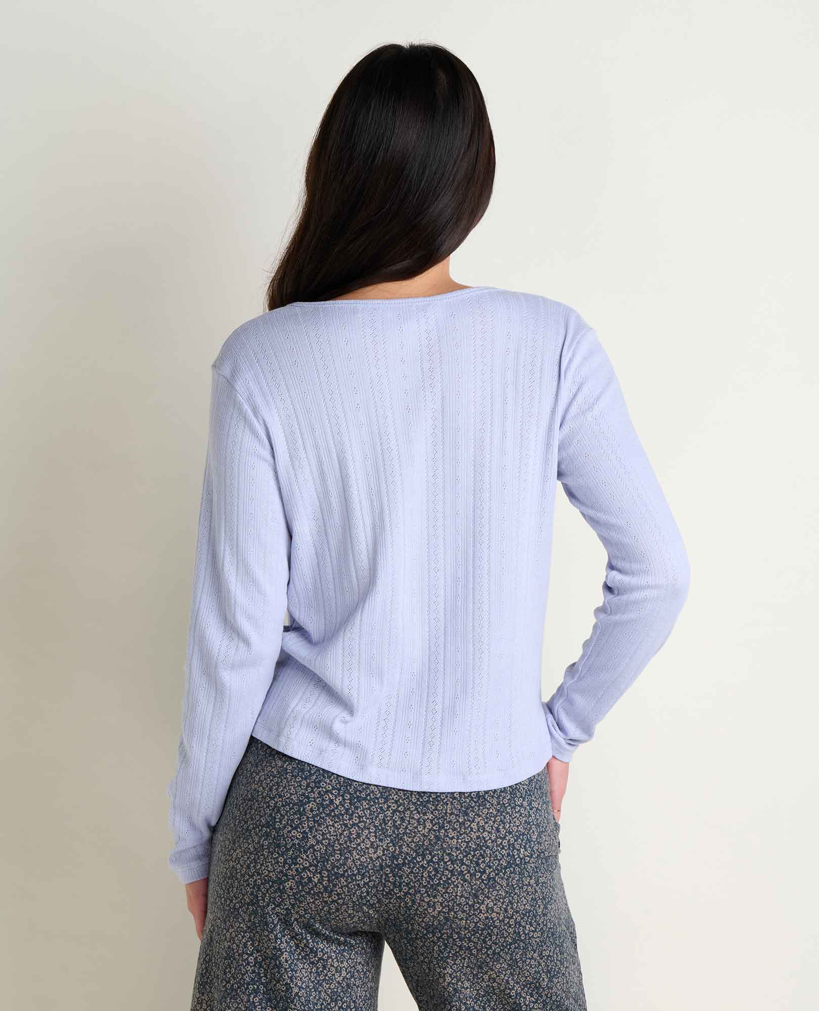 Foothill Pointelle Henley Tee