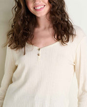 Foothill Pointelle Henley Tee
