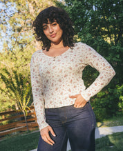 Foothill Pointelle Henley Tee