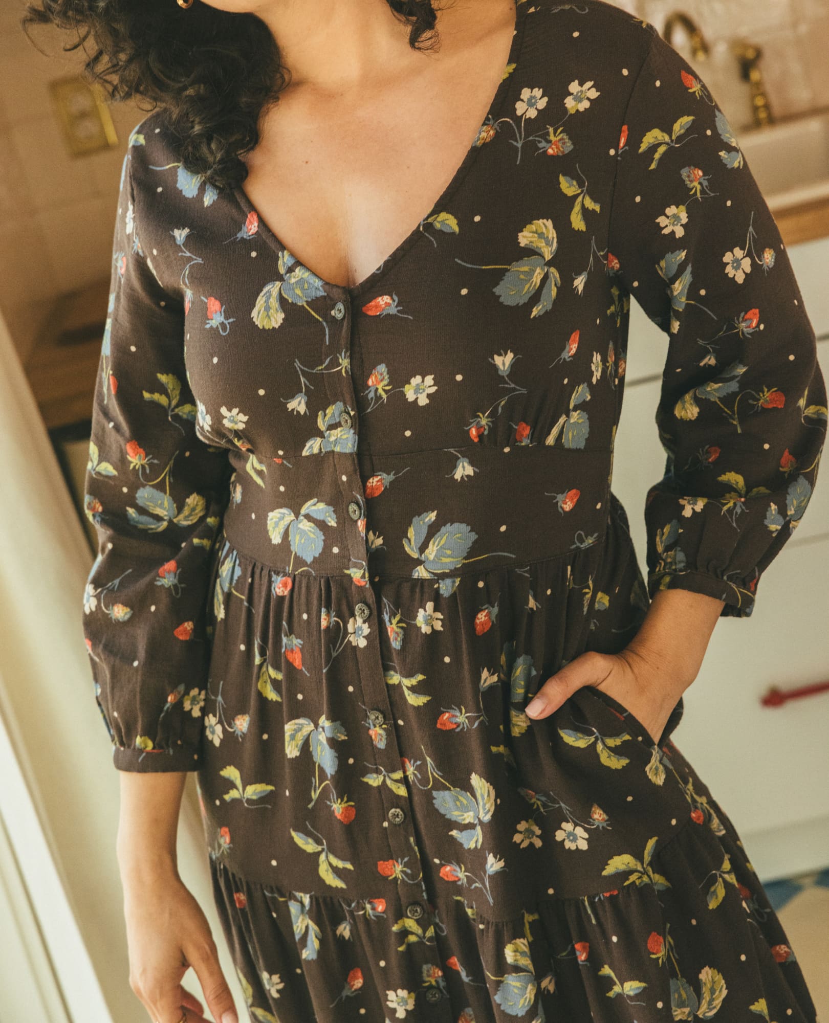 Manzana Tiered Midi Dress
