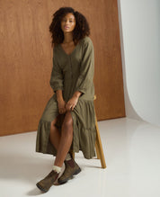 Manzana Tiered Midi Dress