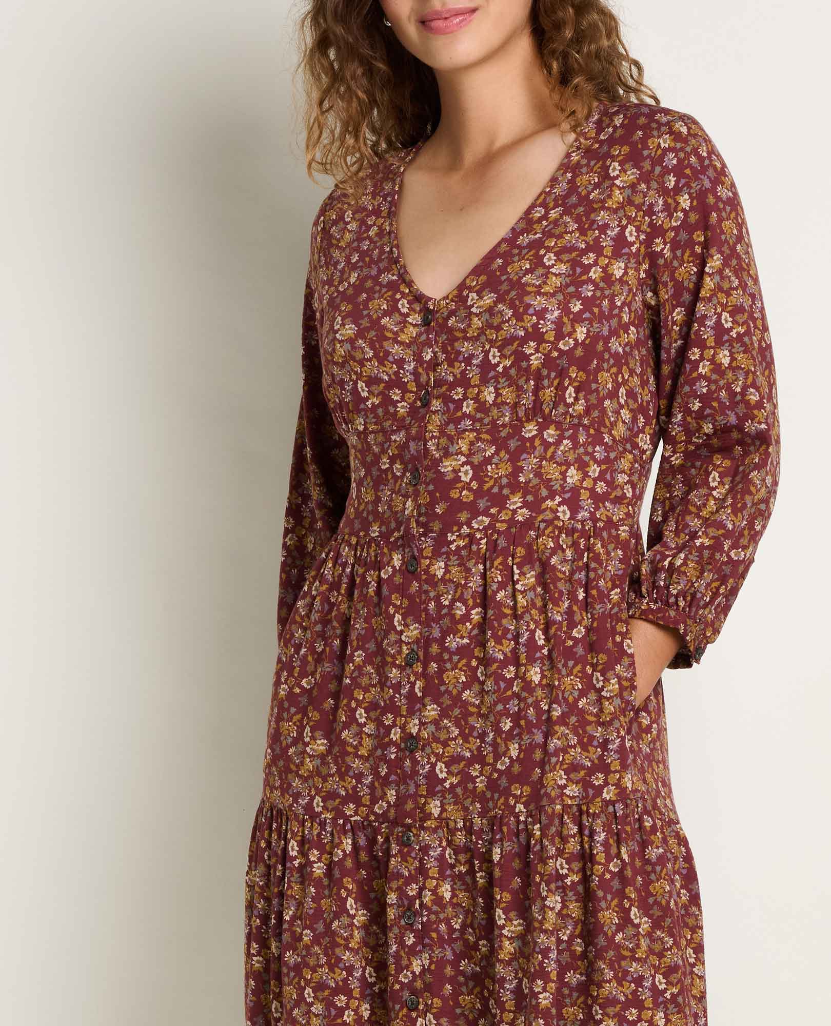 Manzana Tiered Midi Dress
