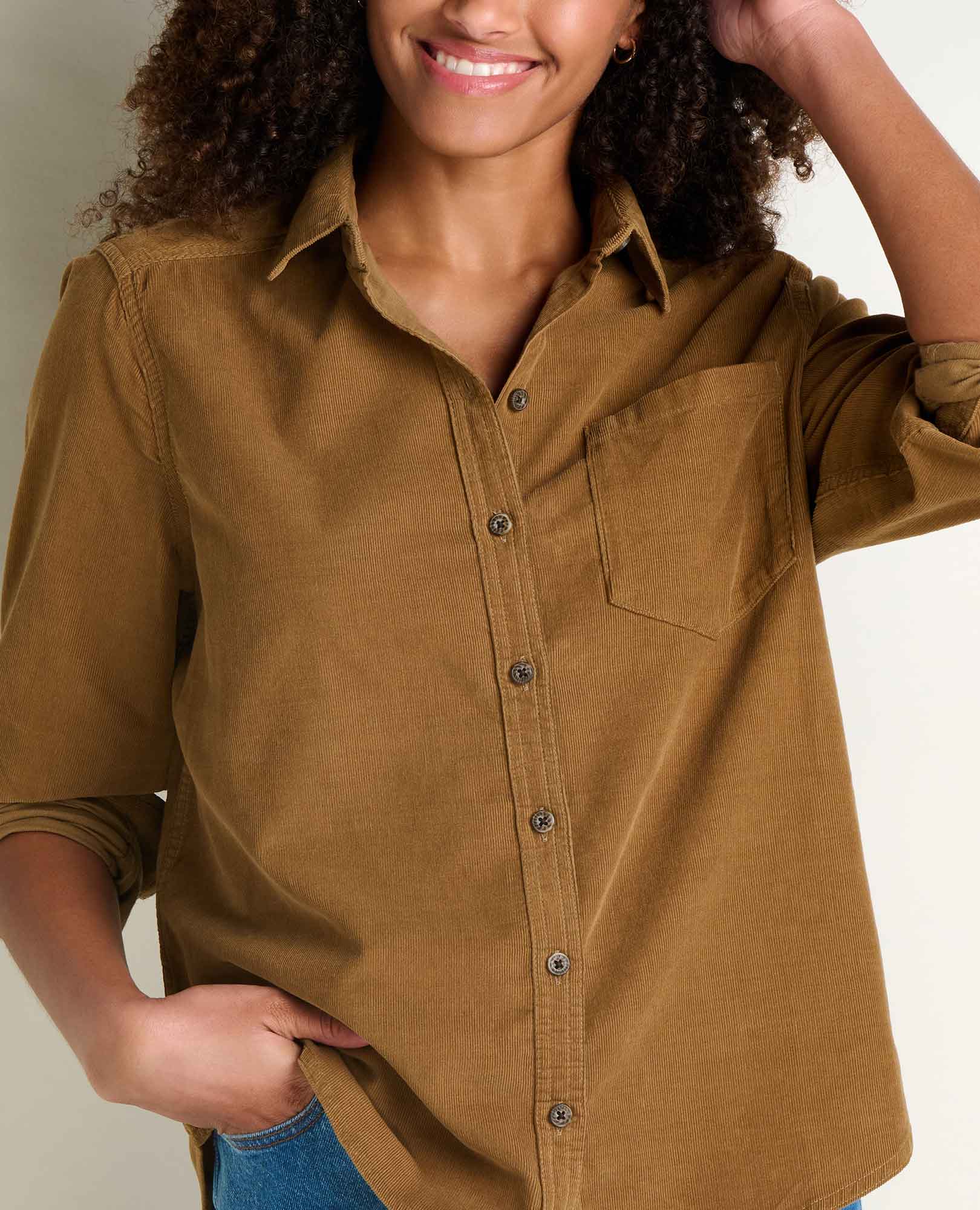 Cattail Corduroy Long Sleeve Shirt