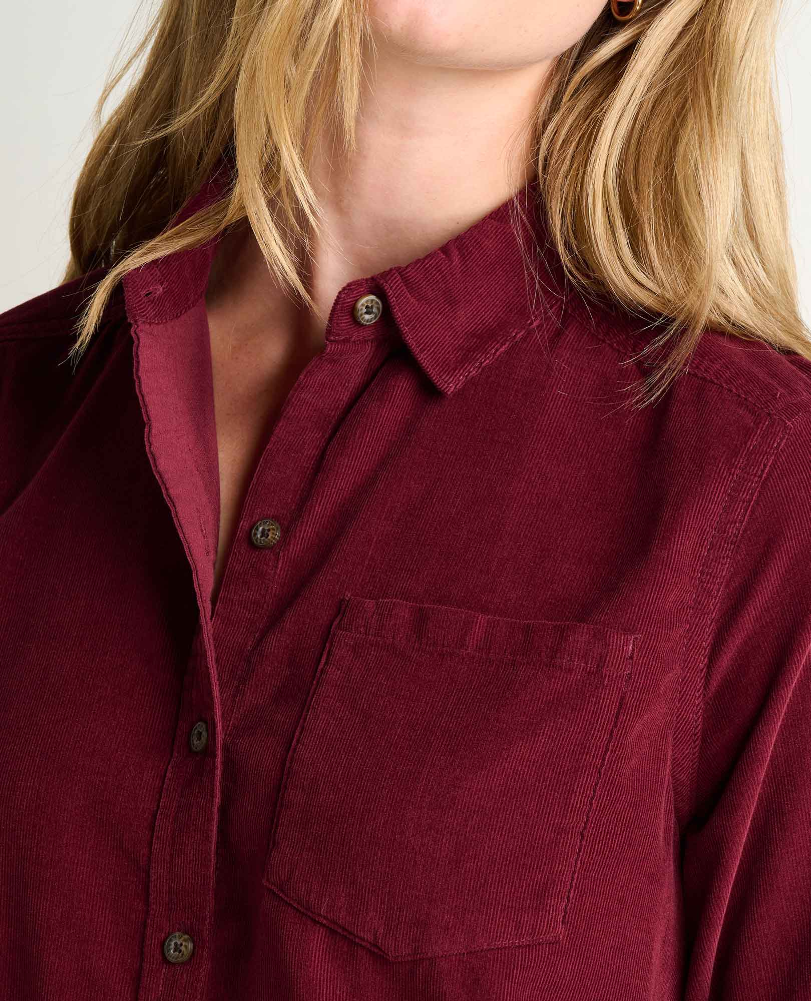 Cattail Corduroy Long Sleeve Shirt