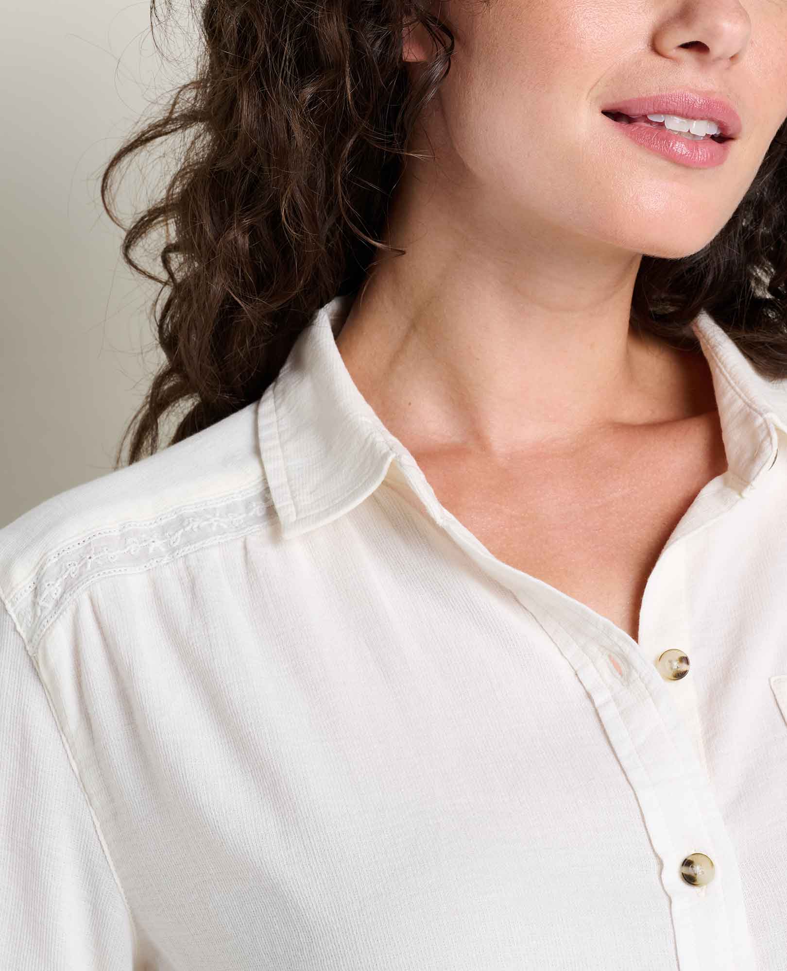 Manzana Boxy Long Sleeve Shirt