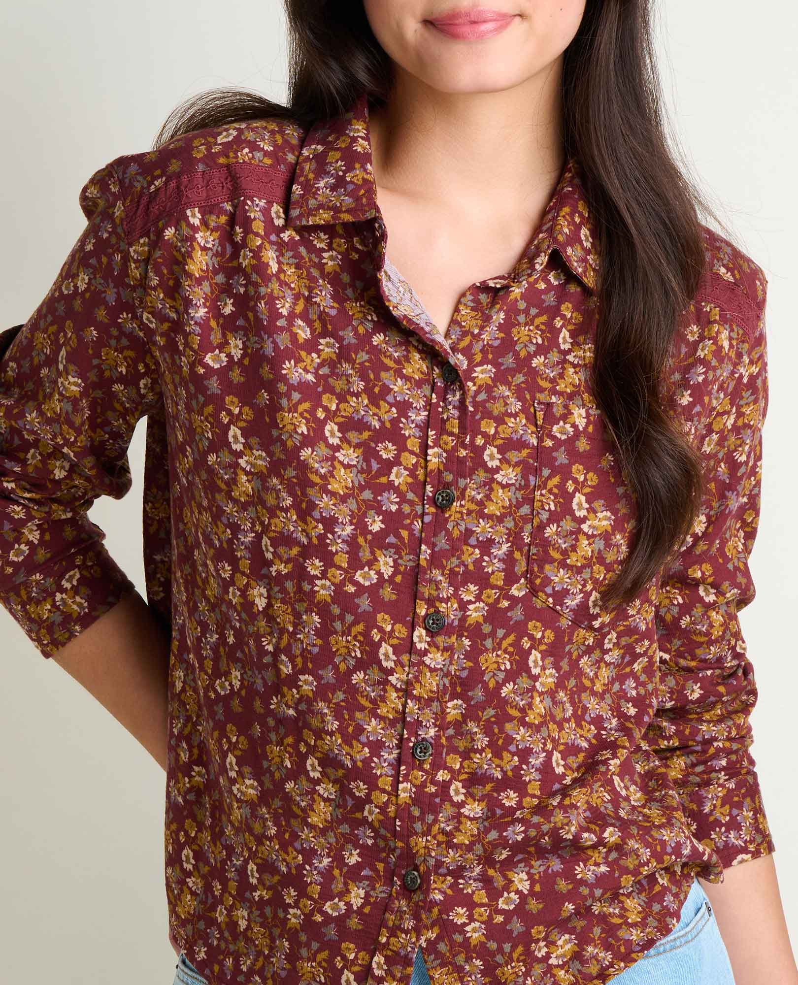 Manzana Boxy Long Sleeve Shirt