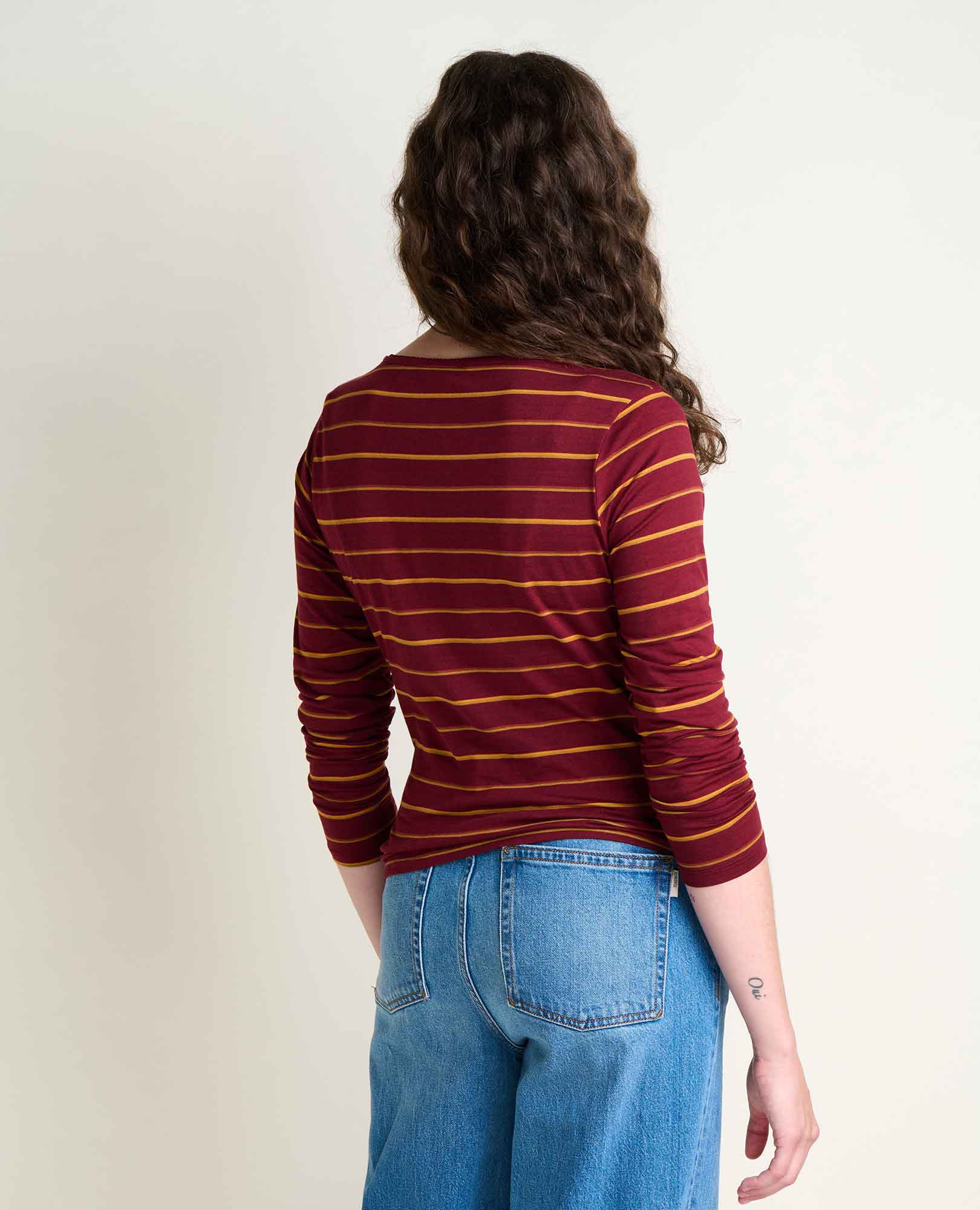 Rosalie Long Sleeve Square Neck Tee