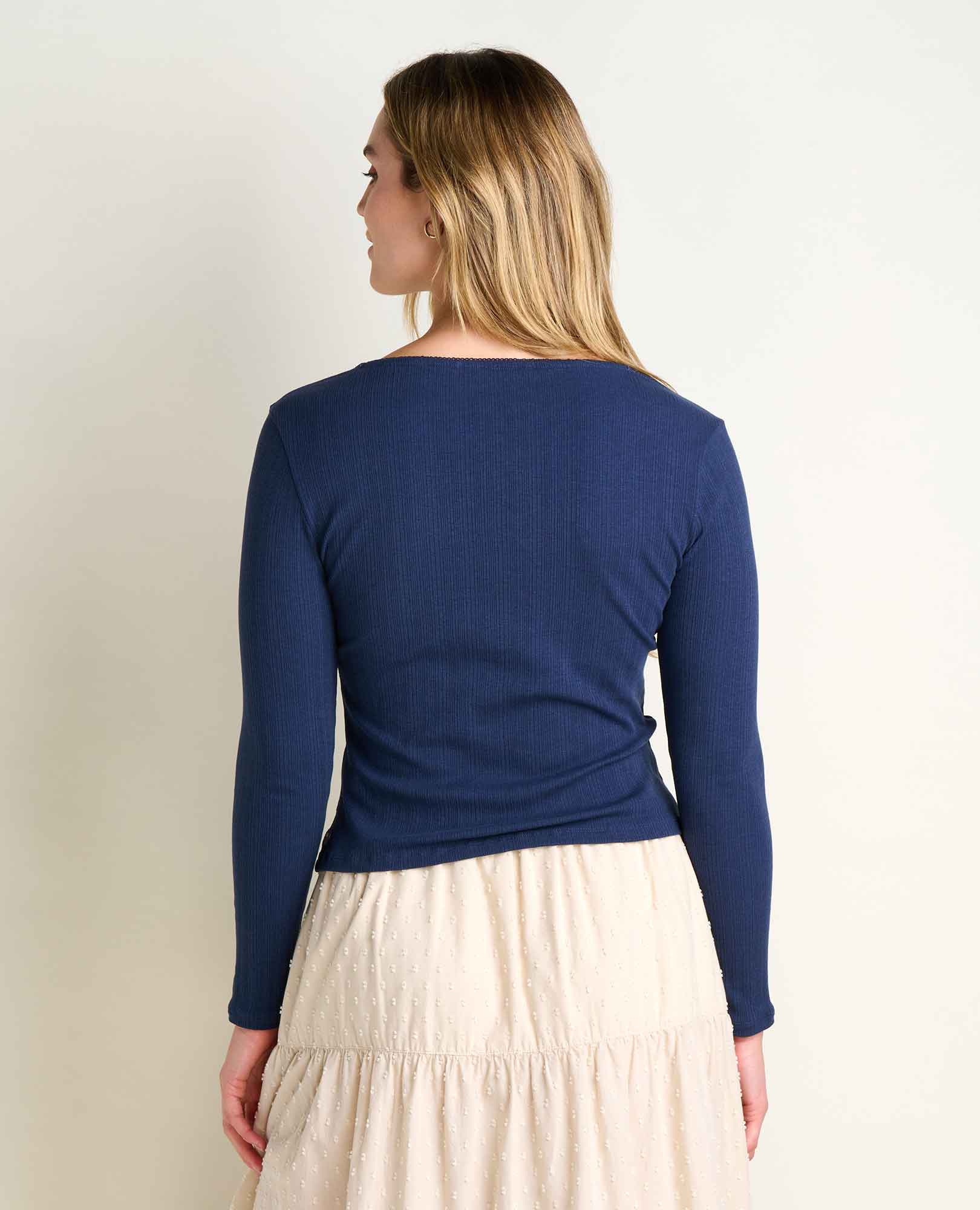 Rosalie Long Sleeve Square Neck Tee