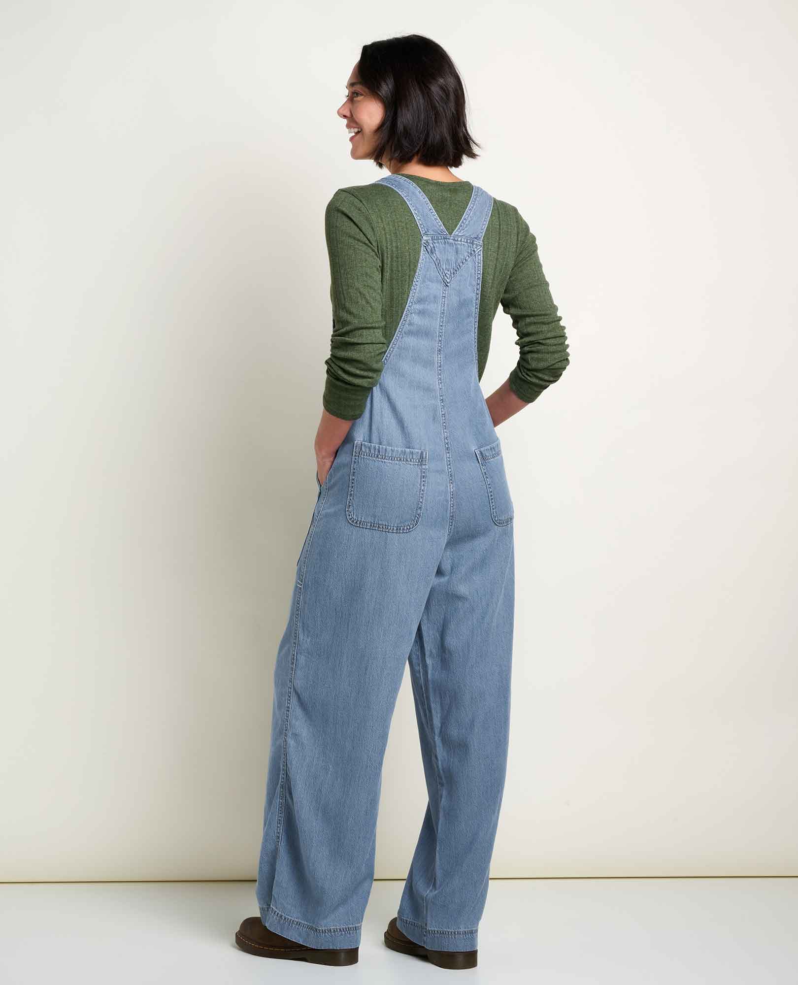 Women's Piñon Soft Denim Wide Leg Overall