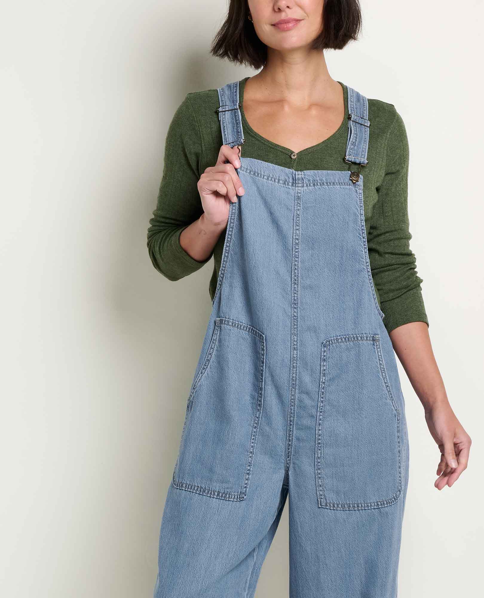 Women's Piñon Soft Denim Wide Leg Overall