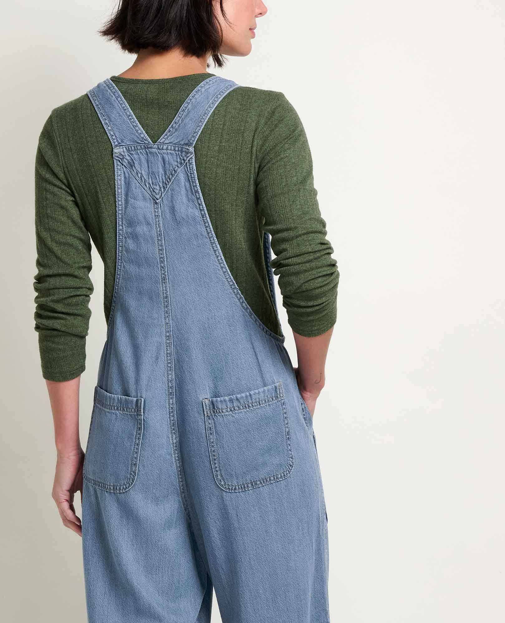 Women's Piñon Soft Denim Wide Leg Overall
