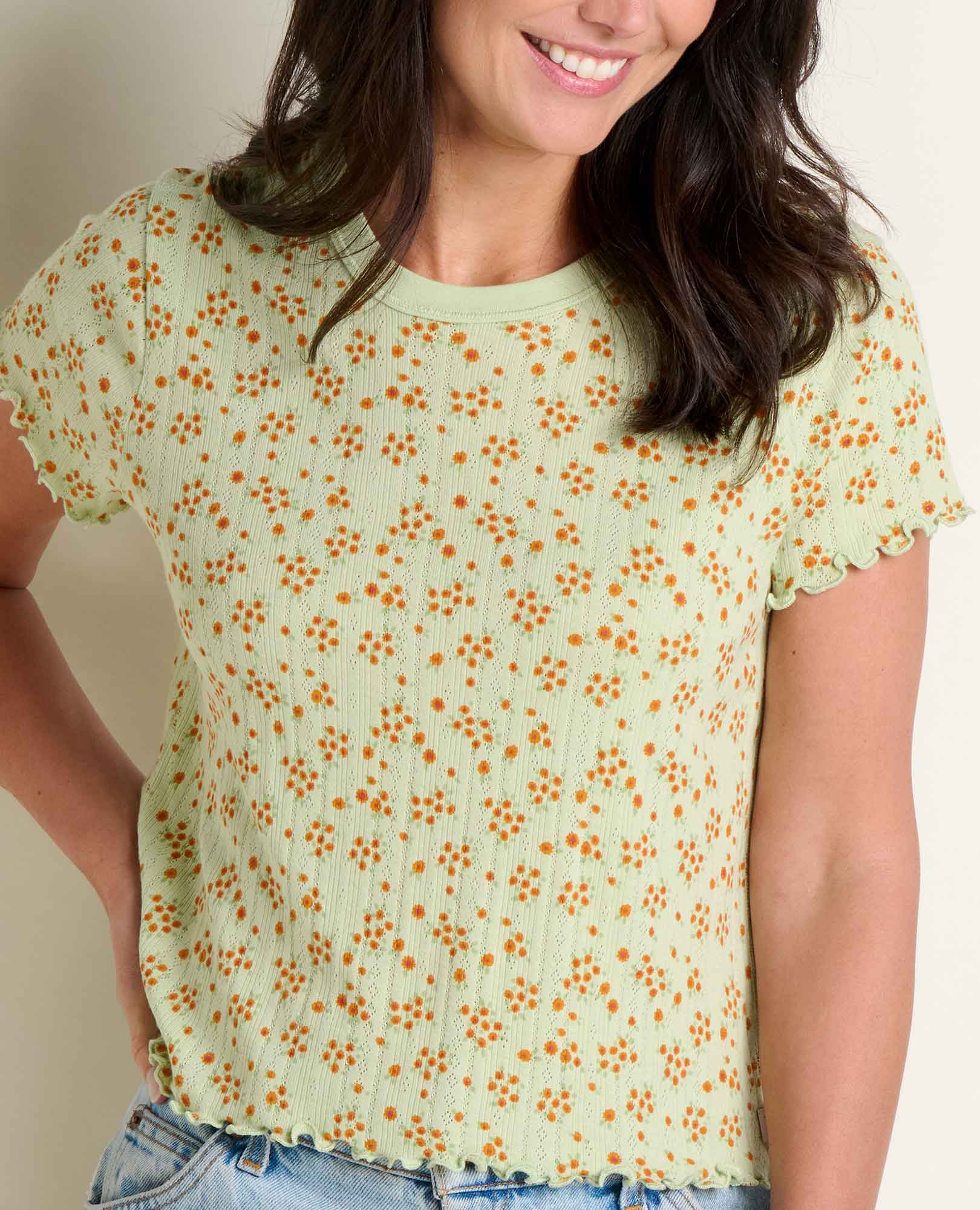 Foothill Pointelle Baby Tee