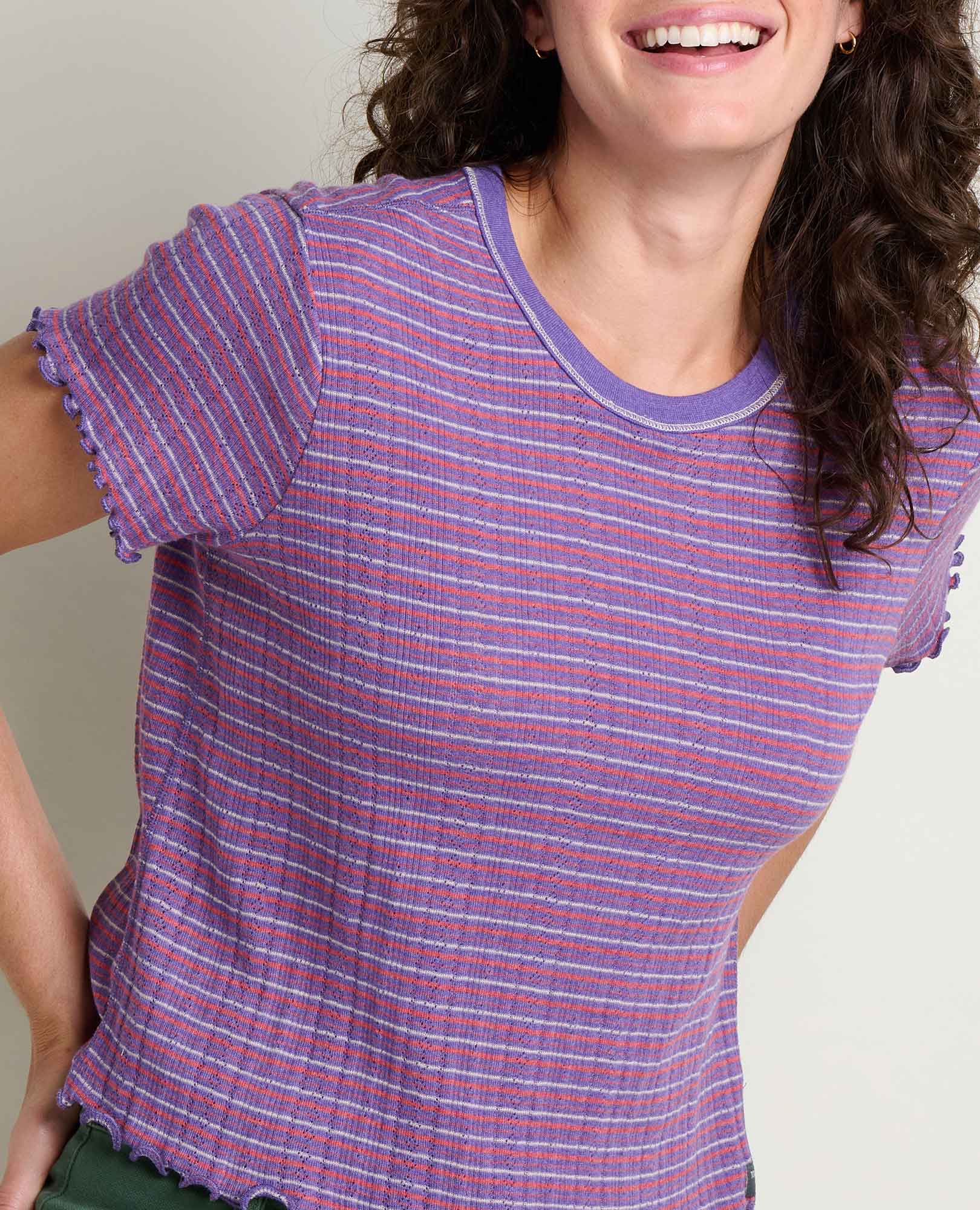 Foothill Pointelle Baby Tee