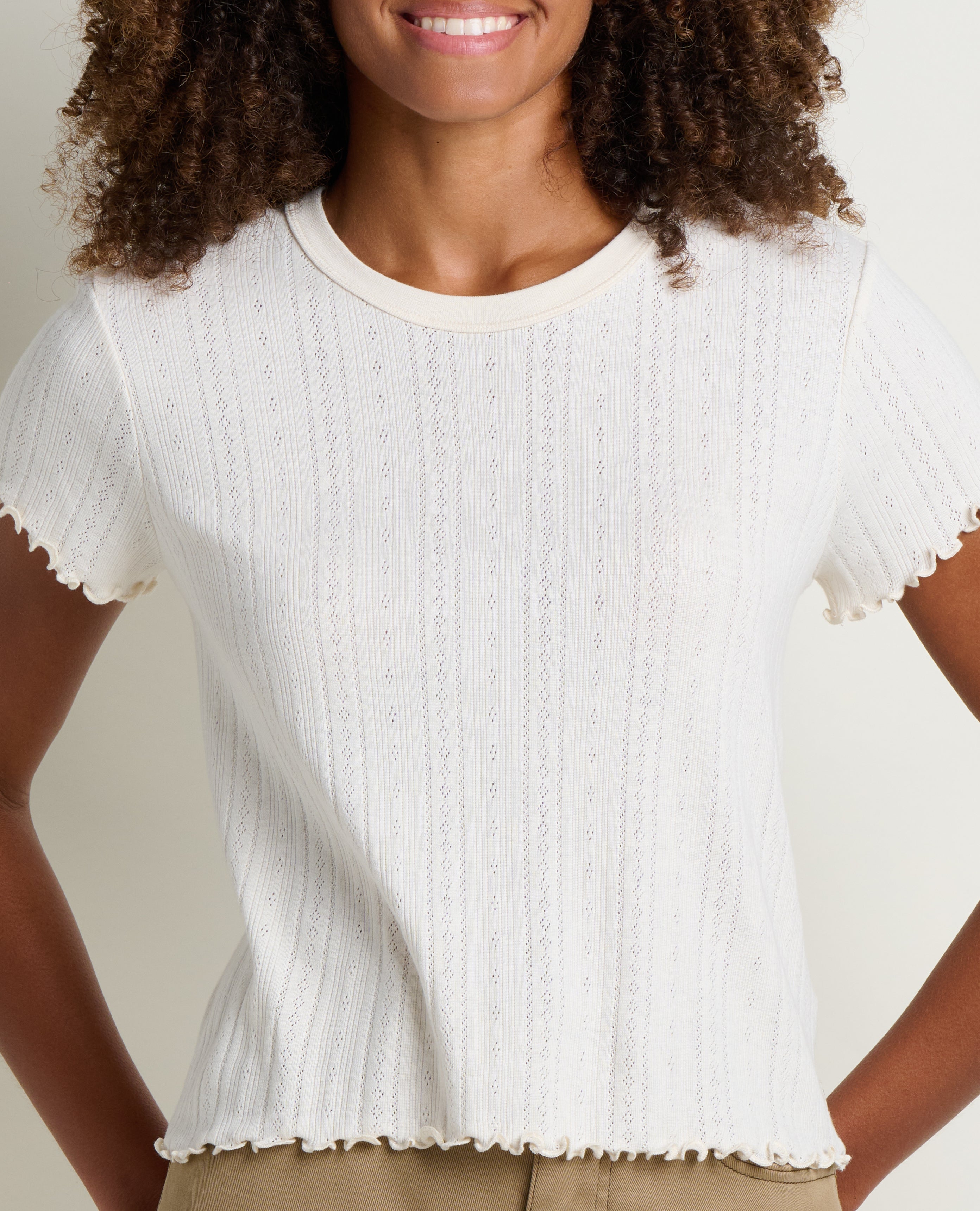 Foothill Pointelle Baby Tee