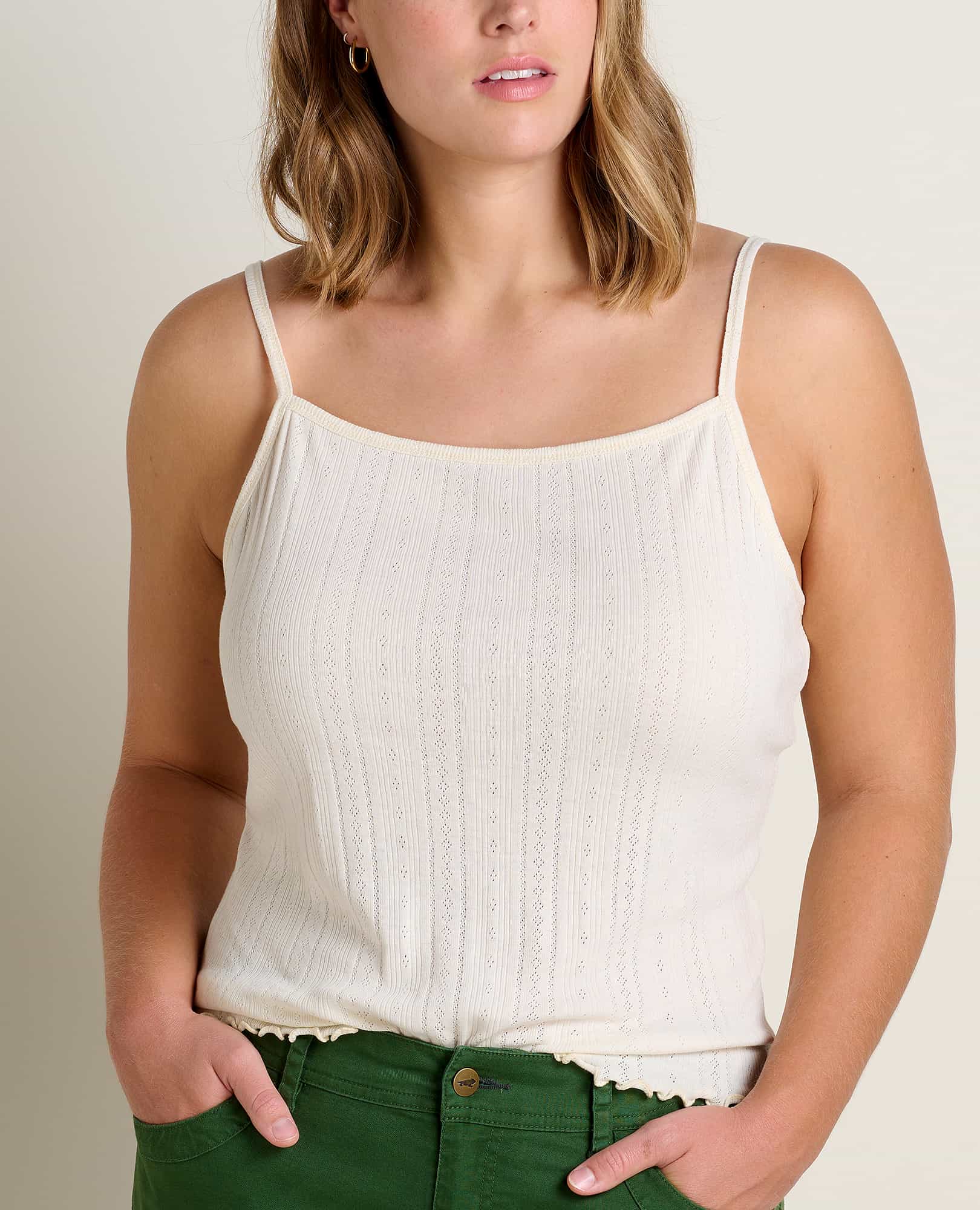 Foothill Cropped Baby Tank Top  Made from Recycled Materials by