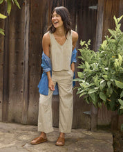 Taj Hemp Button Back Tank