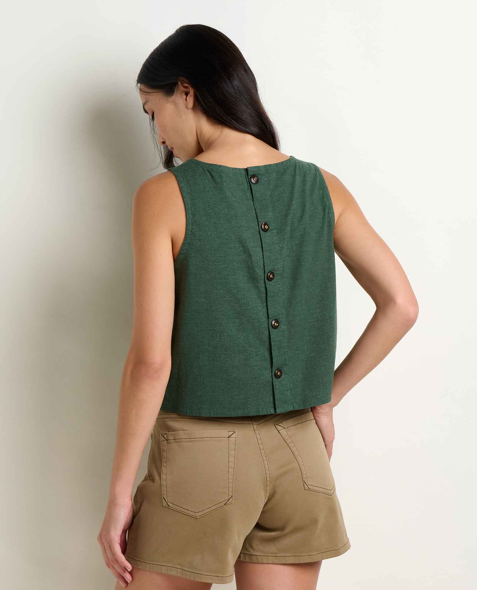 Taj Hemp Button Back Tank