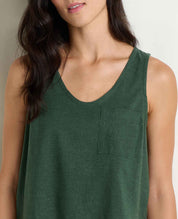 Taj Hemp Button Back Tank