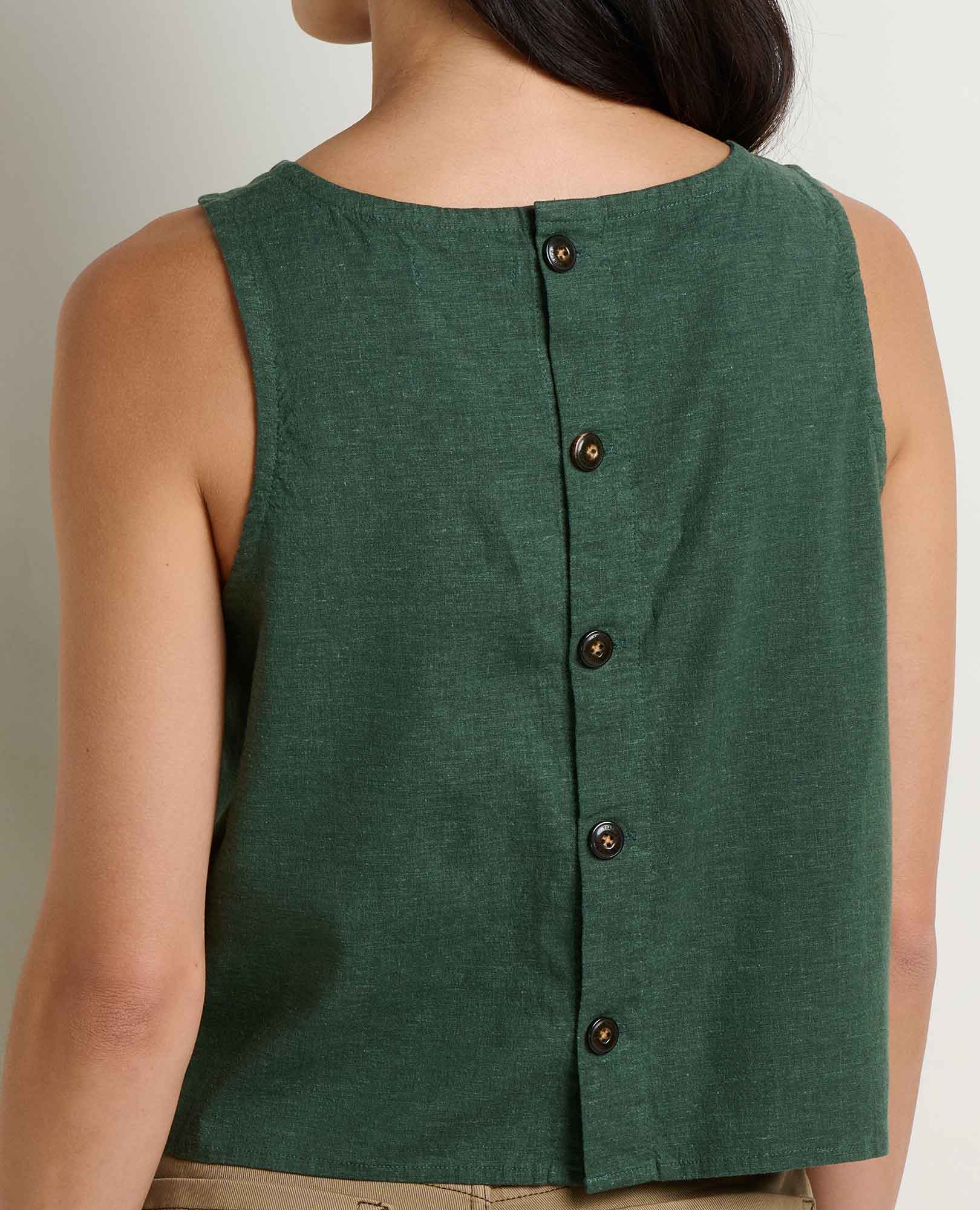 Taj Hemp Button Back Tank