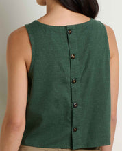 Taj Hemp Button Back Tank