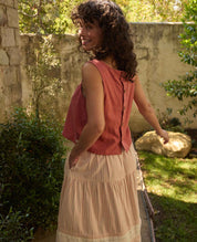 Taj Hemp Button Back Tank