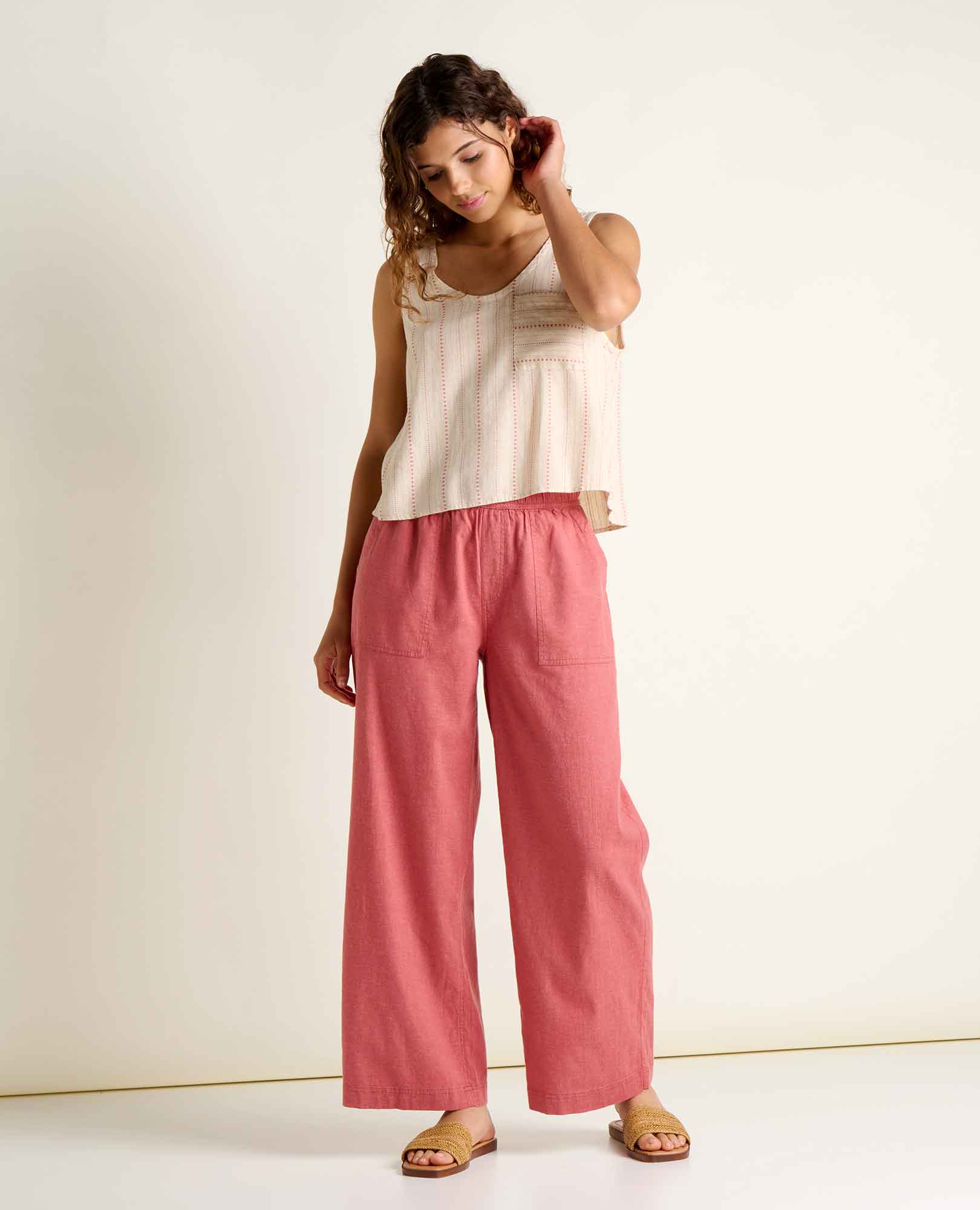 Taj Hemp Button Back Tank