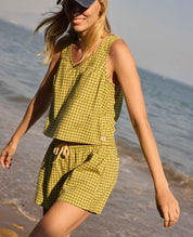 Taj Hemp Button Back Tank