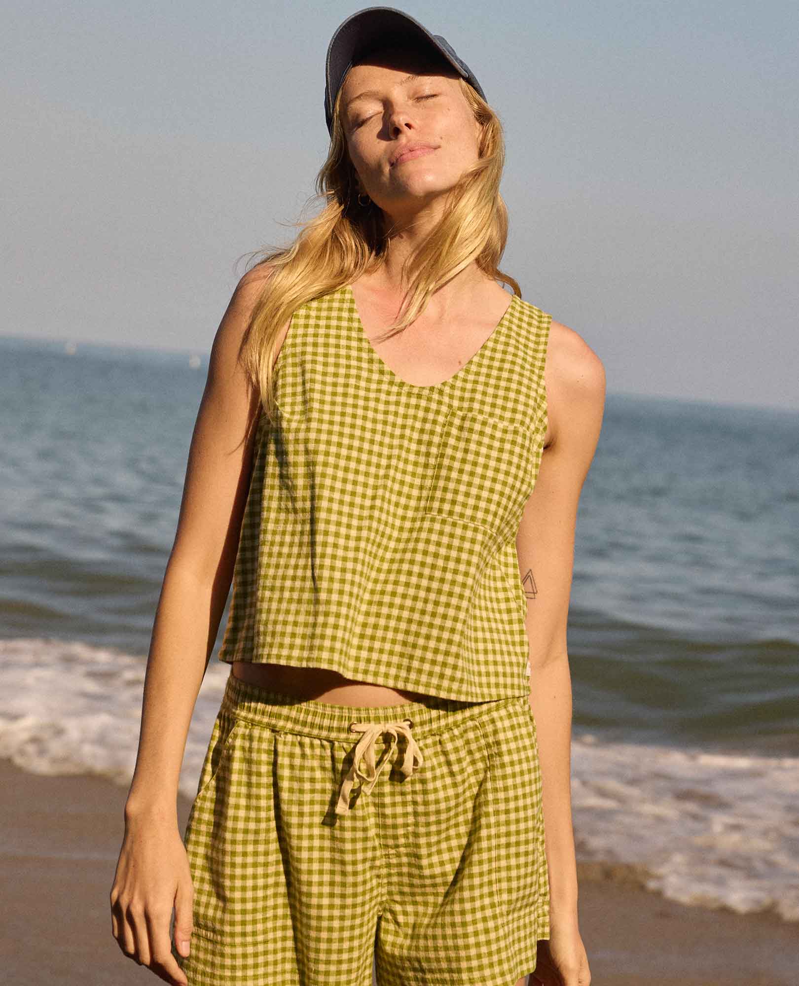 Taj Hemp Button Back Tank