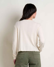 Foothill Pointelle Long Sleeve Crew