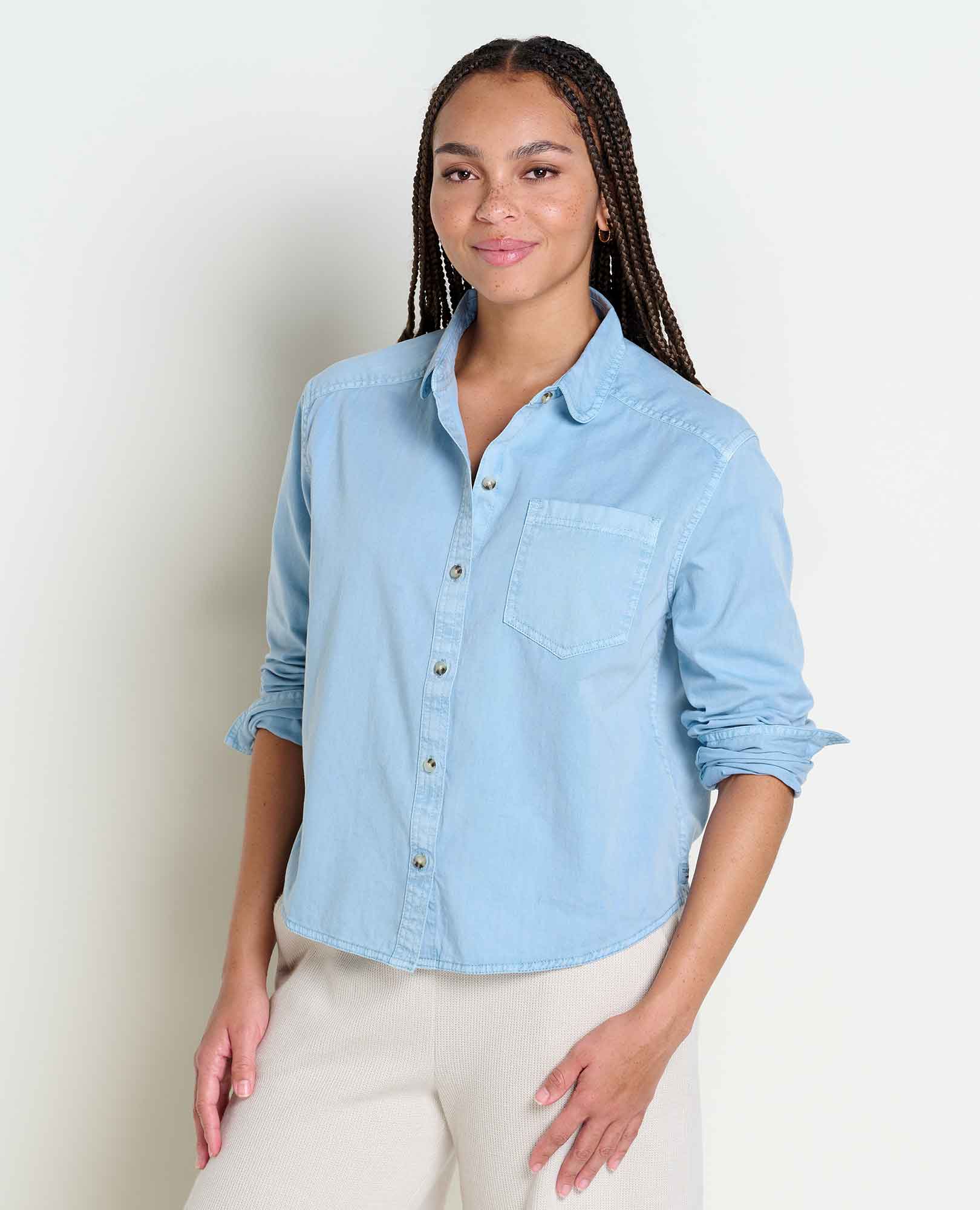 Picture of Boxy Organic Cotton Button-Up - Women's