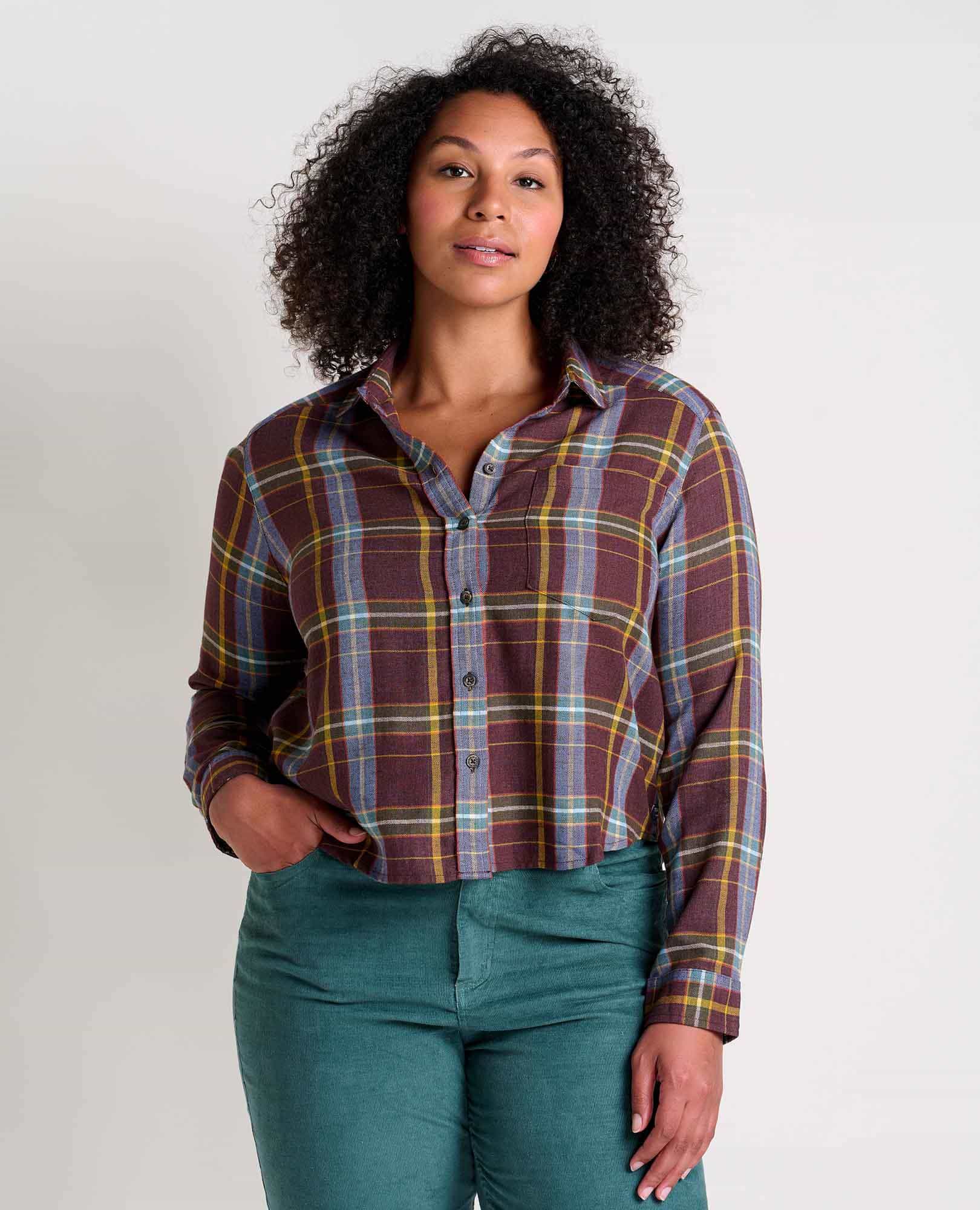 Toad&Co Women's Re-Form Flannel Boxy Shirt | Ecolife