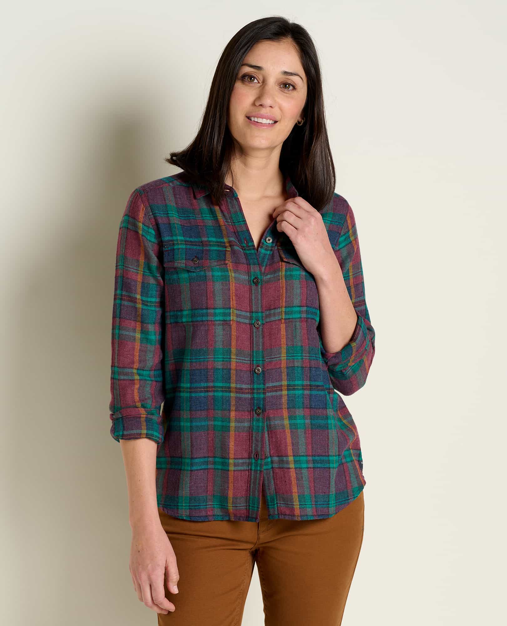 Toad & Co Women's Re-Form Flannel Shirt Aurora S