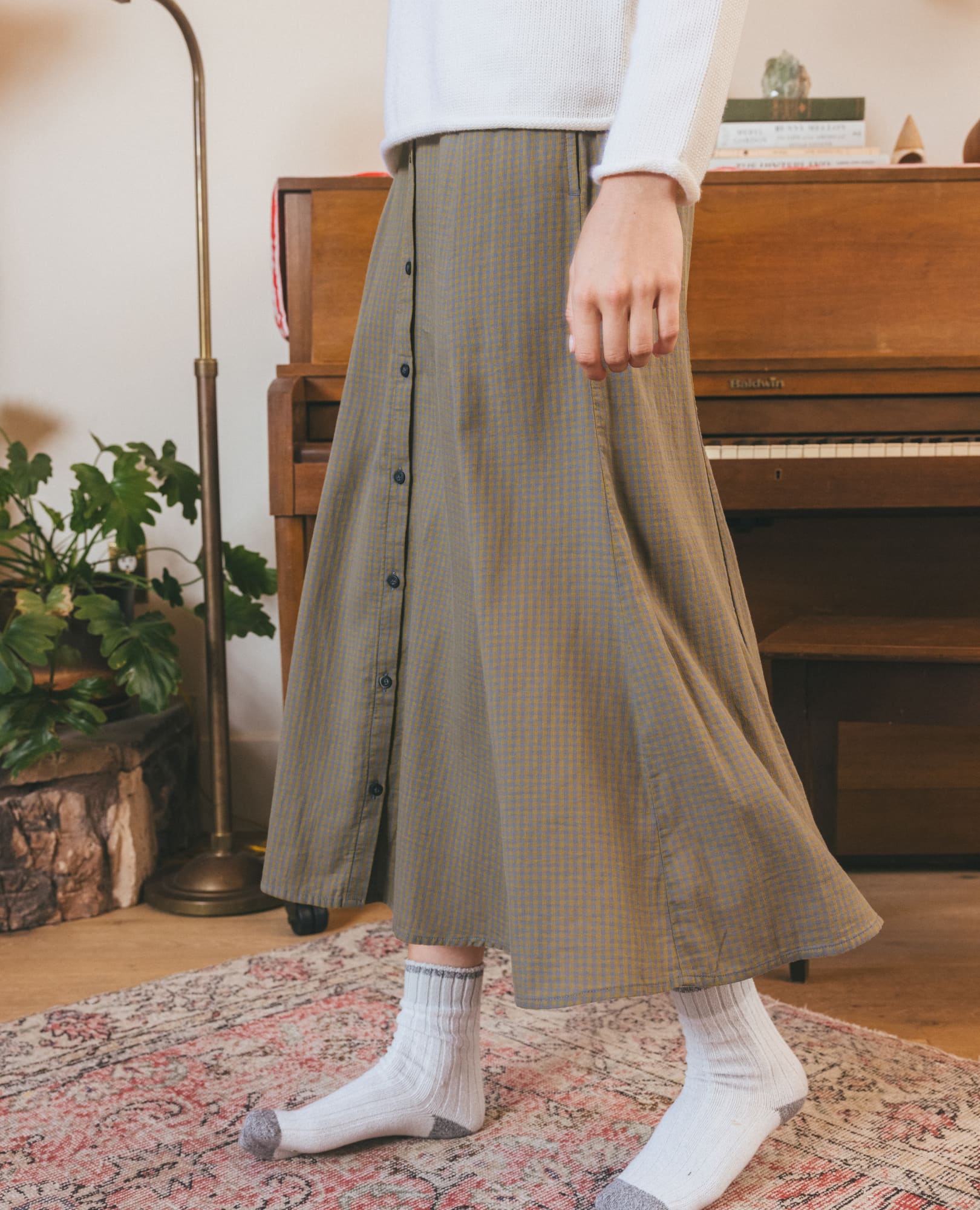 Manzana Paneled Midi Skirt