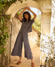 Tate Double Weave Palazzo Pant