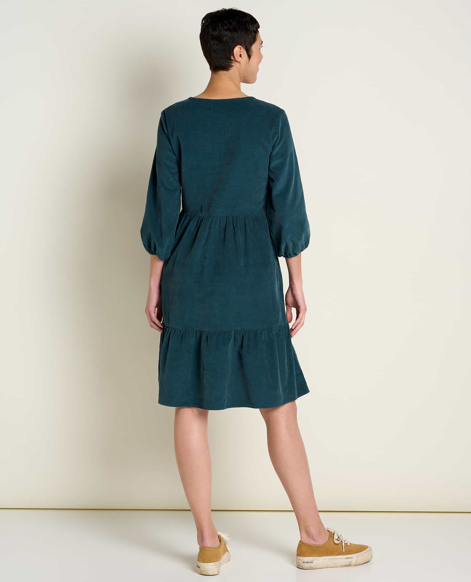 Scouter Cord Tiered Dress