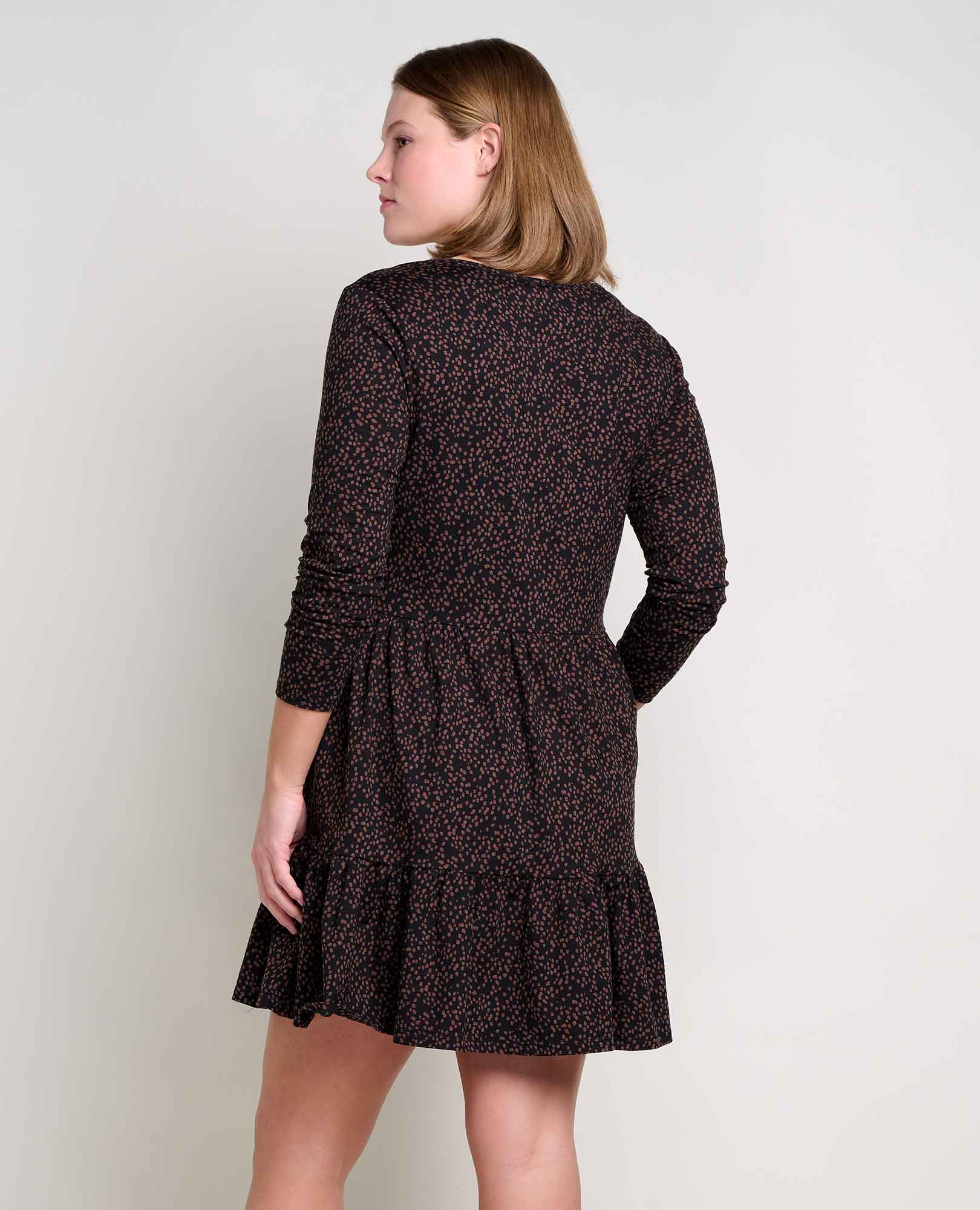 Marley Tiered Long Sleeve V Neck Dress | Toad&Co