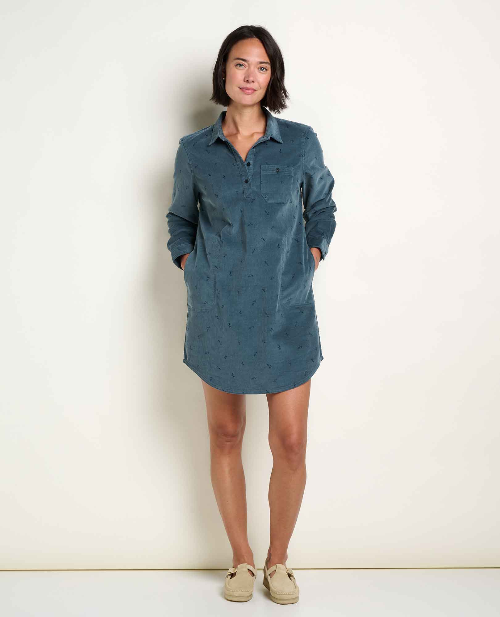 Scouter Corduroy Shirt Dress