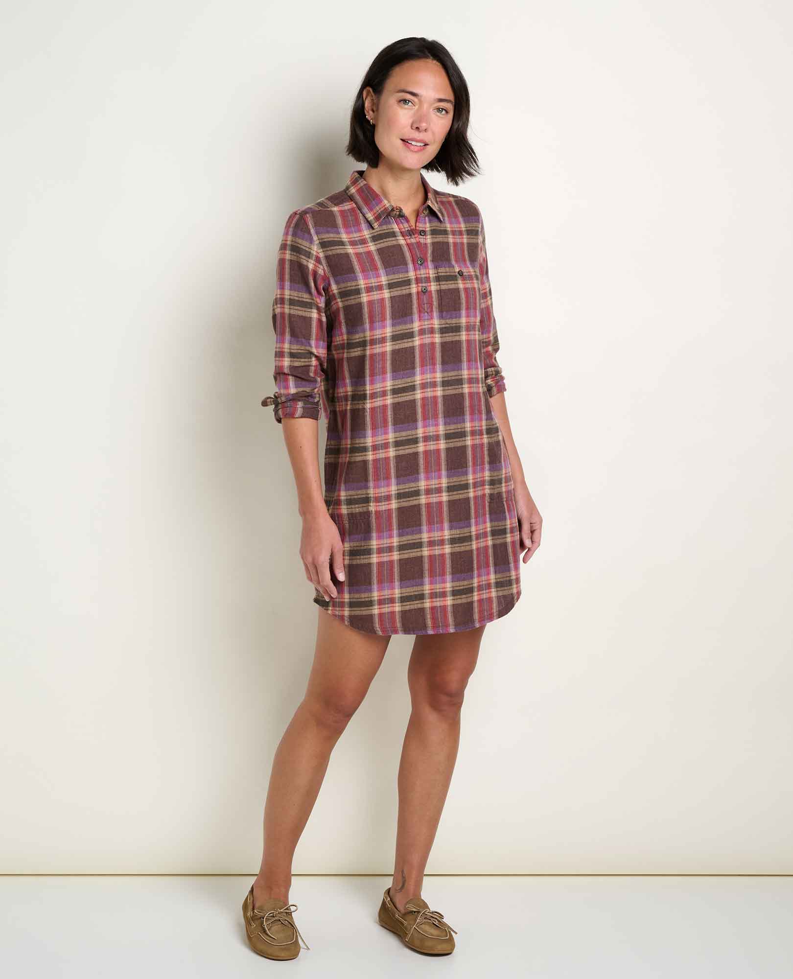 Re-Form Flannel Shirt Dress