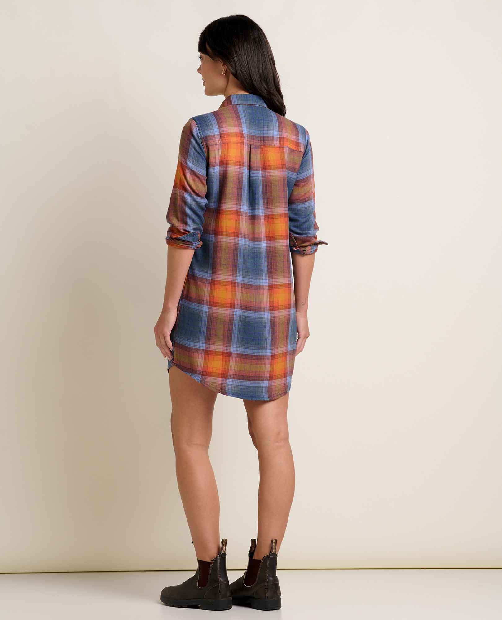 ombre shirt dress Norma Kamali Super Oversized Midcalf Shirt Dress in Black & White