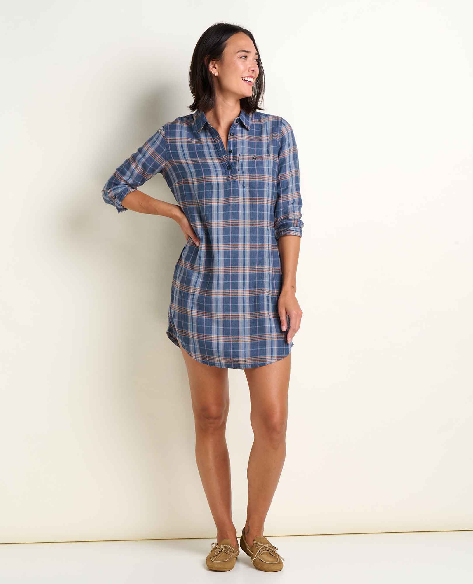 Re-Form Flannel Shirt Dress