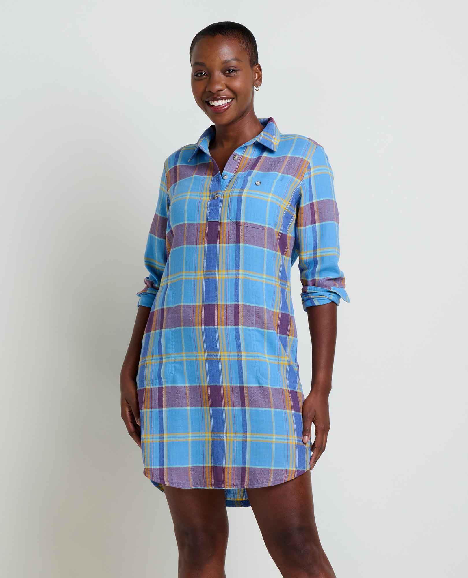 Re-Form Flannel Shirtdress | Toad&Co