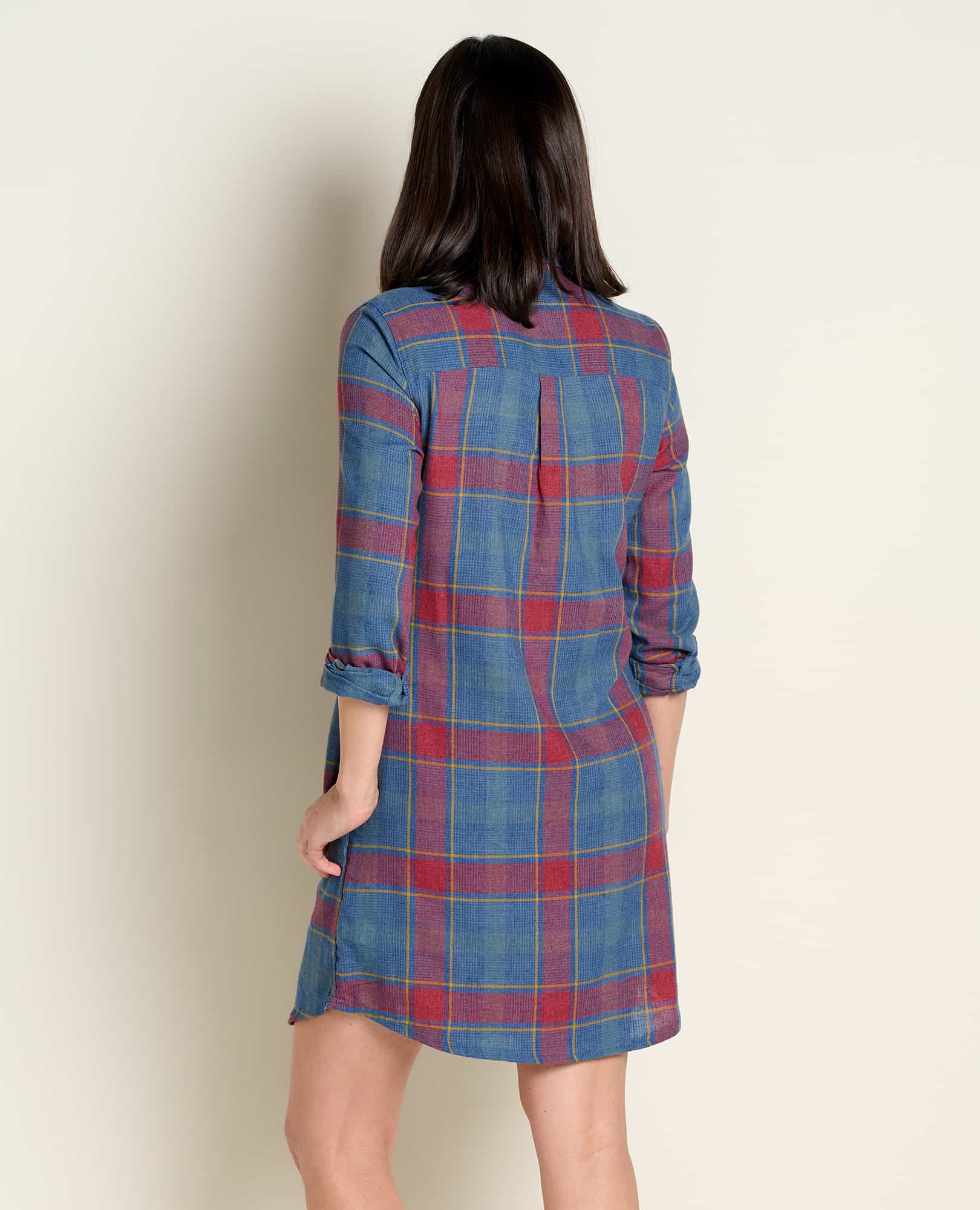 Toad & Co Women's Re-Form Flannel Shirt Dress - XS - Garnet Toad & Co Women's Re-Form Flannel Shirt Dress - XS - Garnet