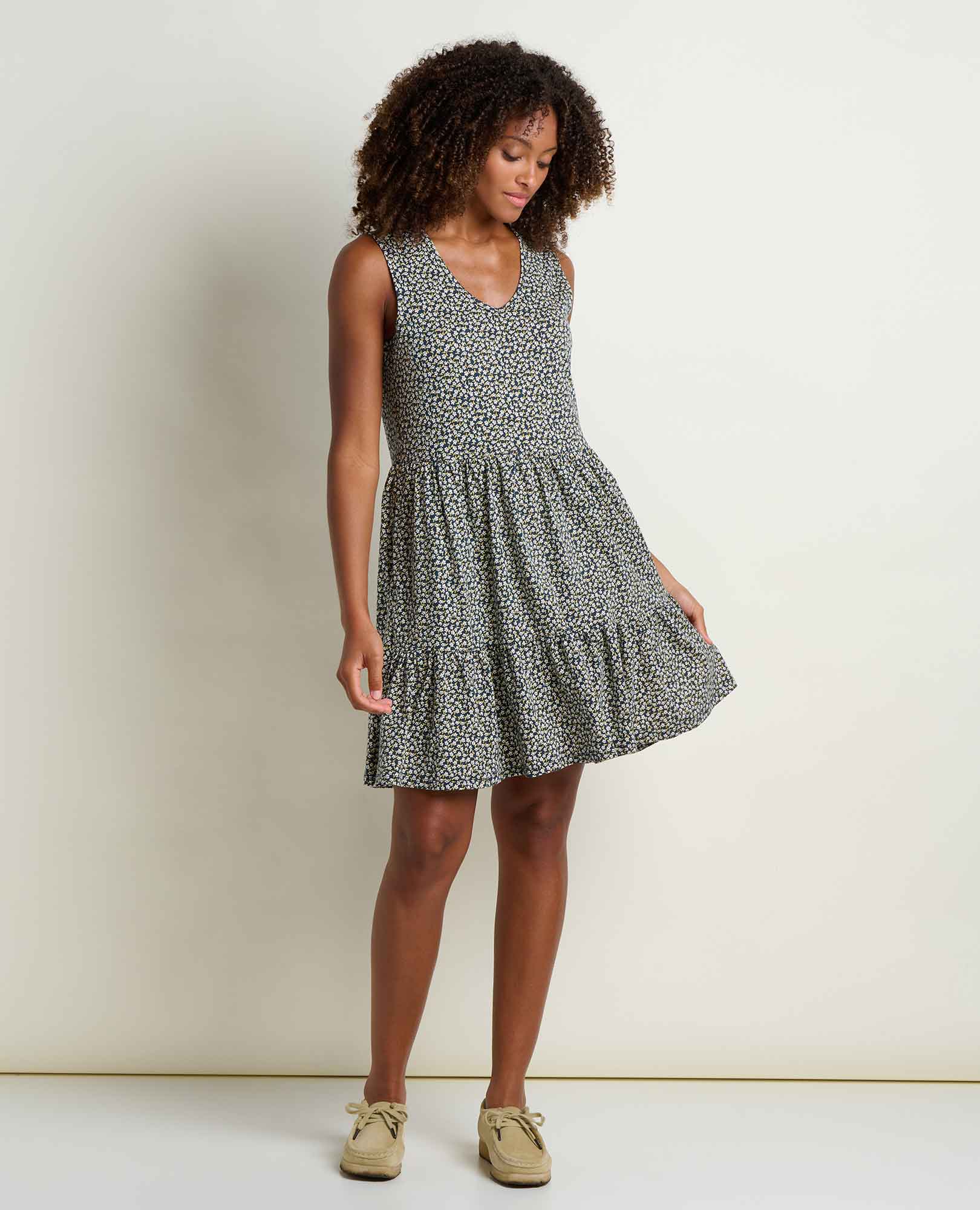 Marley Tiered Tank Dress | Breathable Organic Cotton Tiered Dress