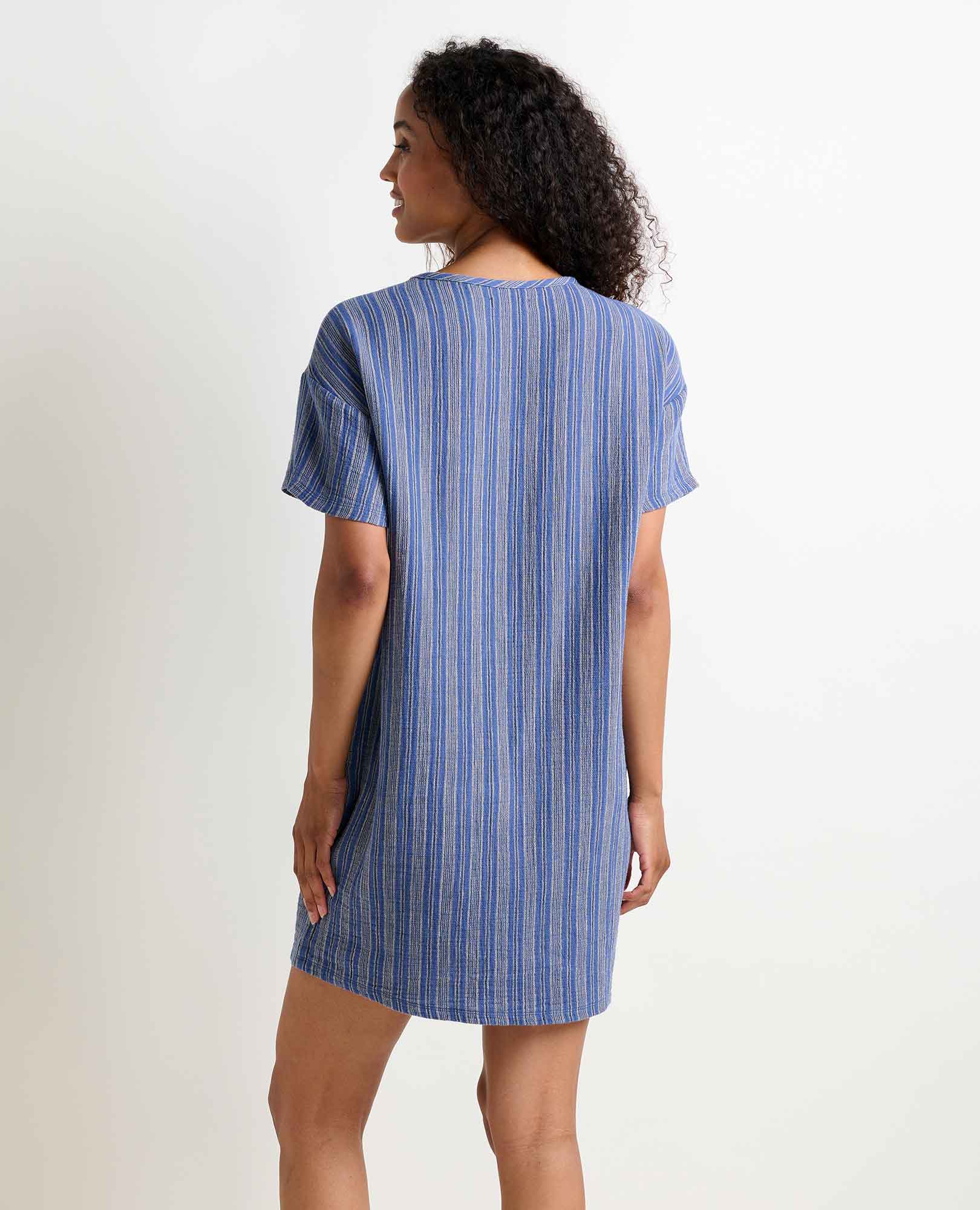 Tate Double Weave Dress Kyanite Stripe / XS Tate Double Weave Dress Kyanite Stripe / XS