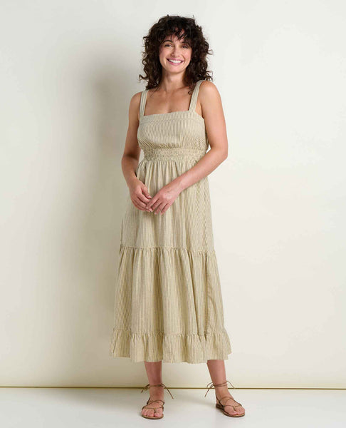 Taj Hemp Tiered Midi Dress | Sustainable Hemp & TENCEL™ Linen-Feel