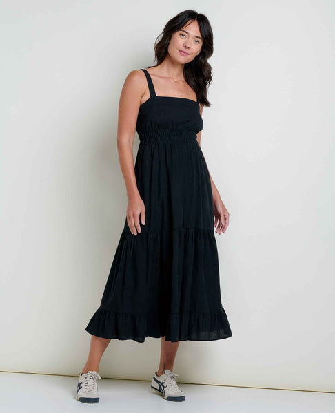 Taj Hemp Tiered Midi Dress | Better than Linen | Toad&Co